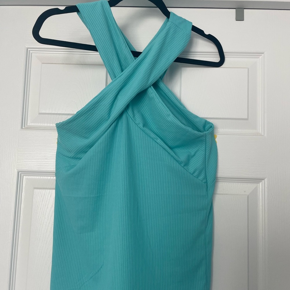 New with tags BiBi criss cross top.